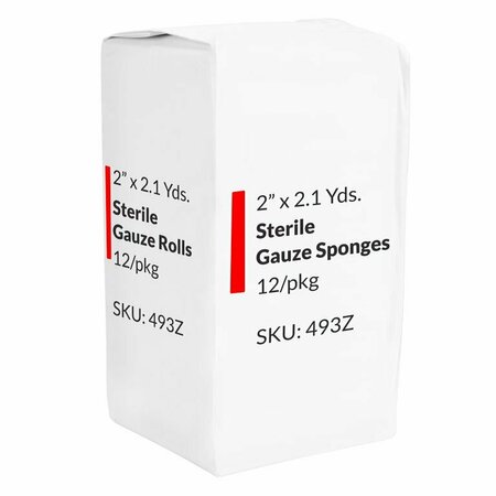 OASIS Sterile Stretch Gauze Rolls 3 in. X 2.1 Yards, 48PK 493STRLX48